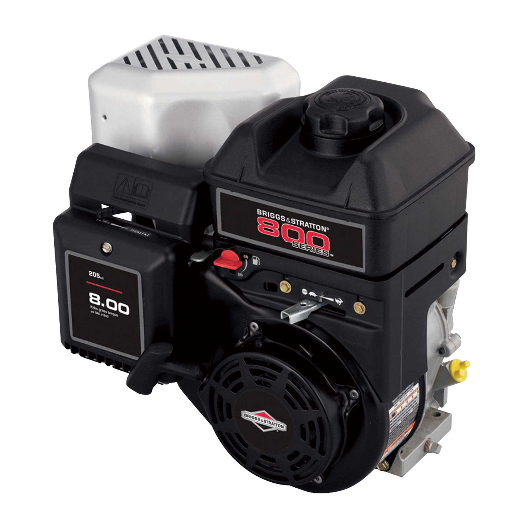 Briggs & Stratton 800 Series Horizontal OHV Engine — 205cc, 5/8in.dia. x 2 27/64in.L Threaded Shaft, Model# 12T132-0035-F8